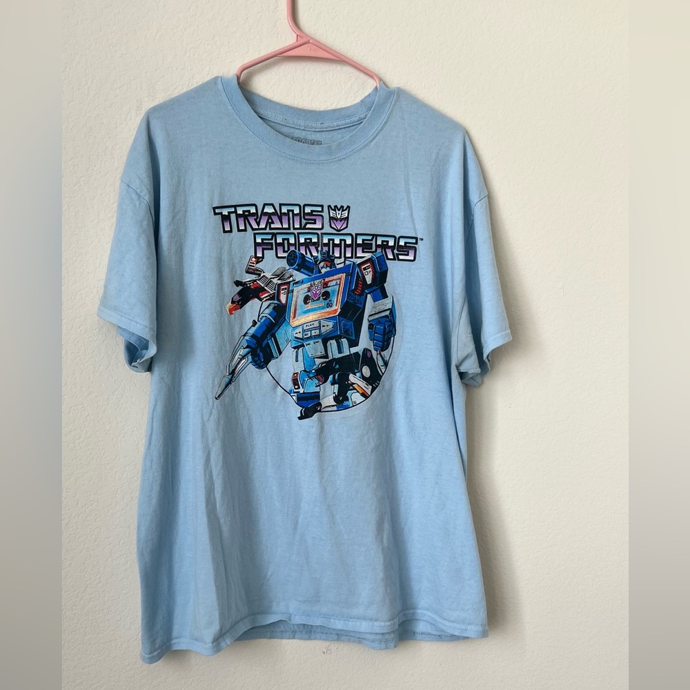 Transformers| baby blue short sleeve XL men